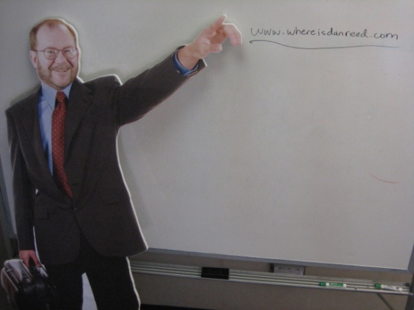 dan points to his favorite web site, whereisdanreed.com
