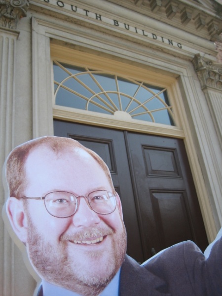 Dan in front of South Building
